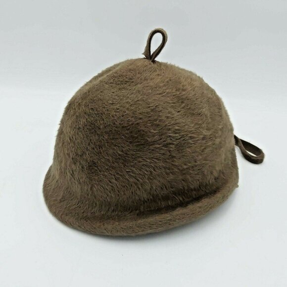 Boutique Montreal New York Genuine Beaver Pelt Womens Hat Bucket Style Millinery - Picture 1 of 7